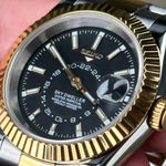Watch Mod - SEIKOJUST | SKY - DWELLER SILVER GOLD BLACK