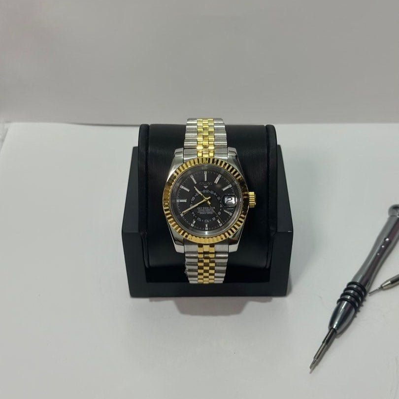 Watch Mod - SEIKOJUST | SKY - DWELLER SILVER GOLD BLACK