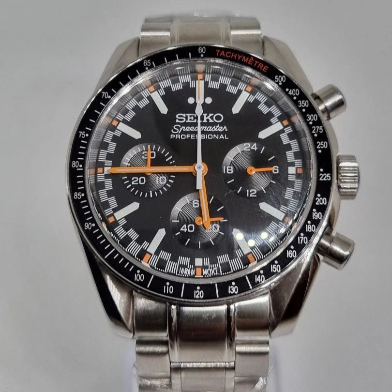 Watch Mod - SEIKOMASTER | BLACK | ORANGE HANDS