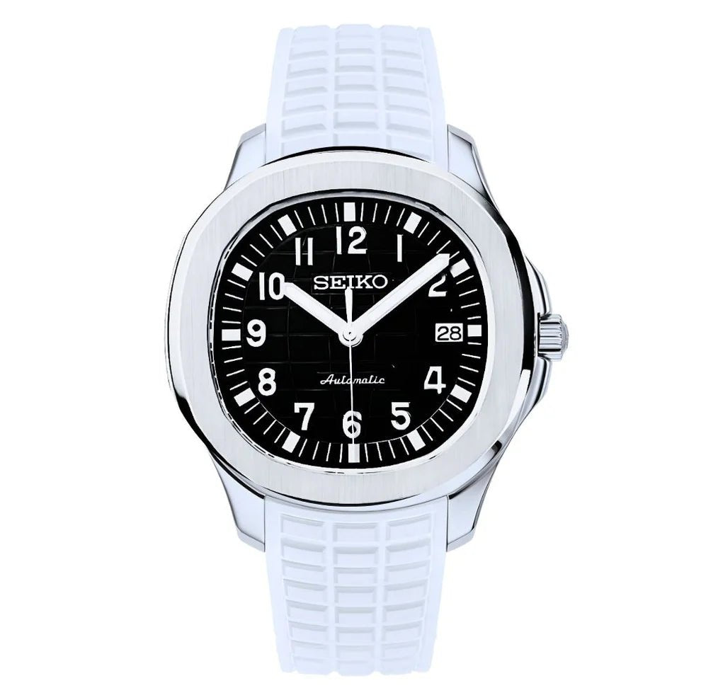 Watch Mod - SEIKONAUT | WHITE | SILICONE STRAP
