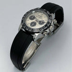 Watch Mod - SEITONA | SILVER BLACK | SILICONE STRAP