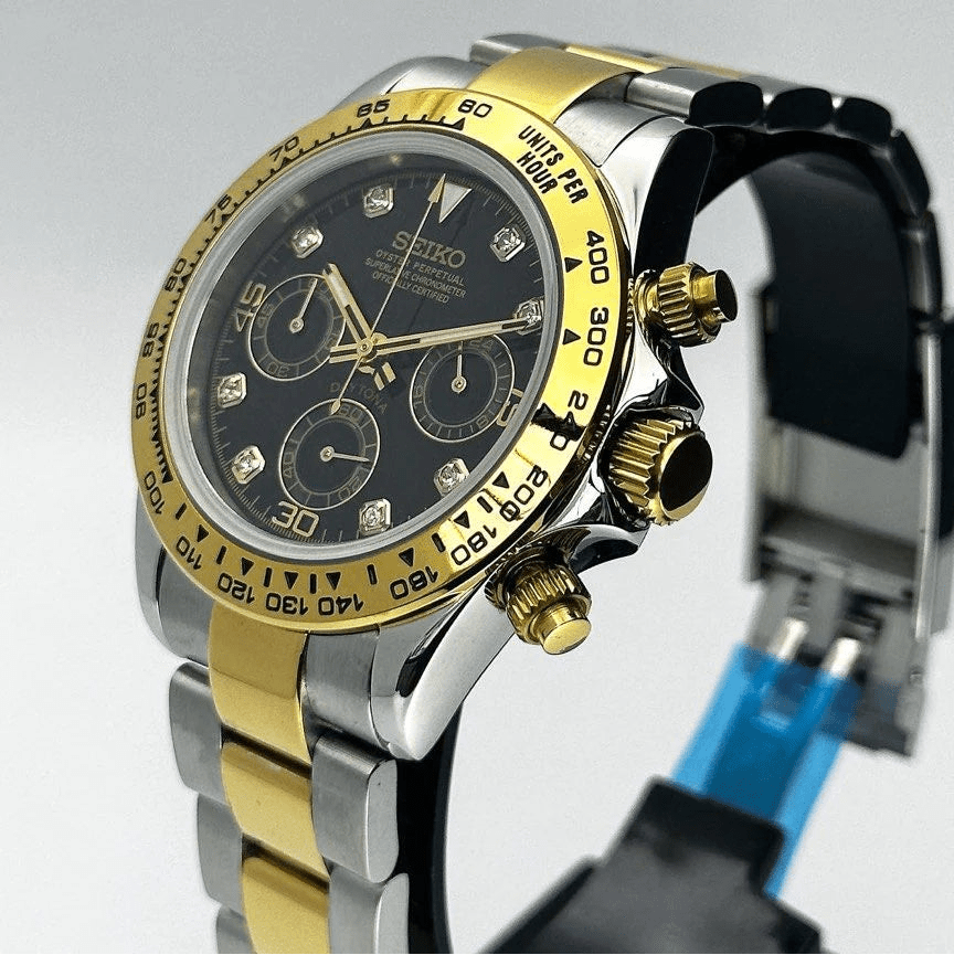 Watch Mod - SEITONA | SILVER GOLD TWO TONE | DIAMOND