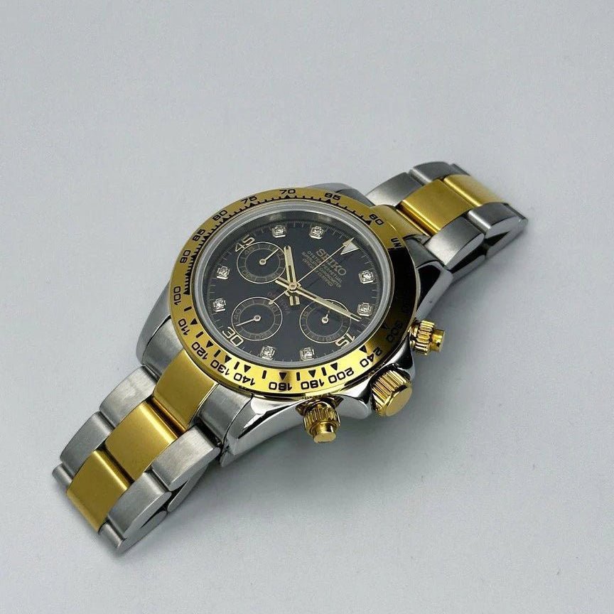 Watch Mod - SEITONA | SILVER GOLD TWO TONE | DIAMOND