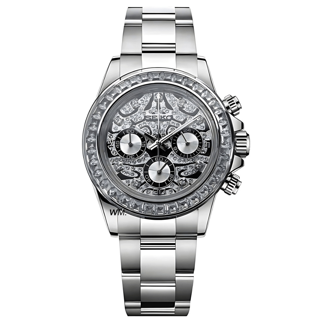 Watch Mod - SEITONA | SILVER TIGER EYE | DIAMOND
