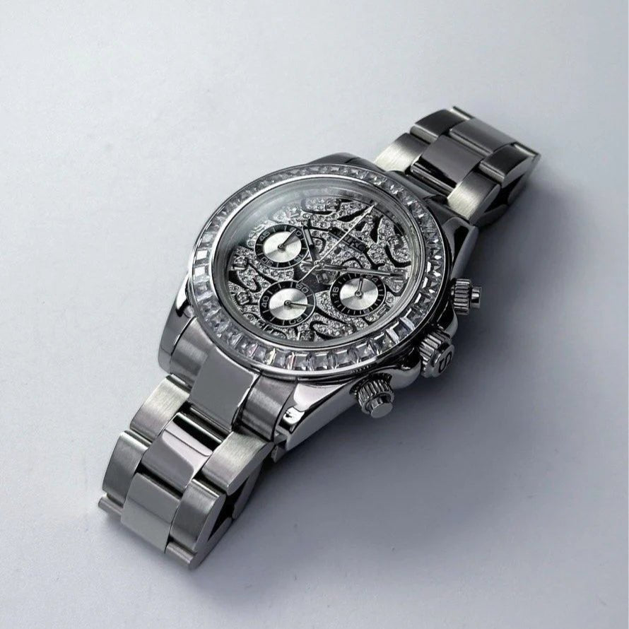 Watch Mod - SEITONA | SILVER TIGER EYE | DIAMOND